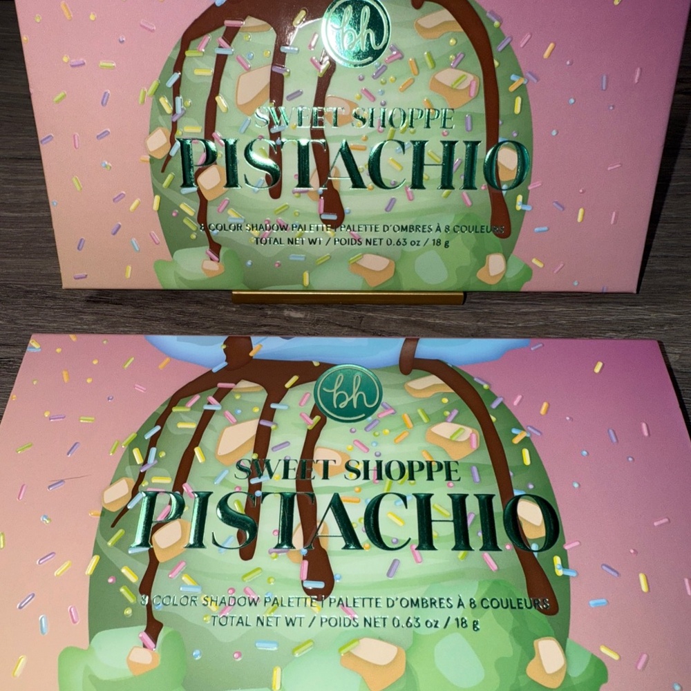 BH Cosmetics Sweet Shoppe Pistachio Palette 8 Shades Green Eyeshadow Emerald NEW